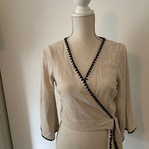 Lulus Wrap Shirt - Size Small